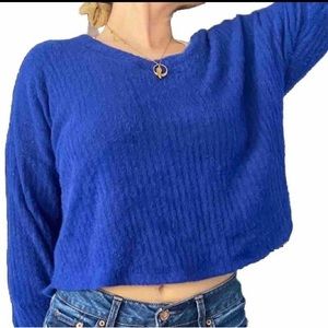 S. Hollister Blue Soft Long Sleeve Sweater